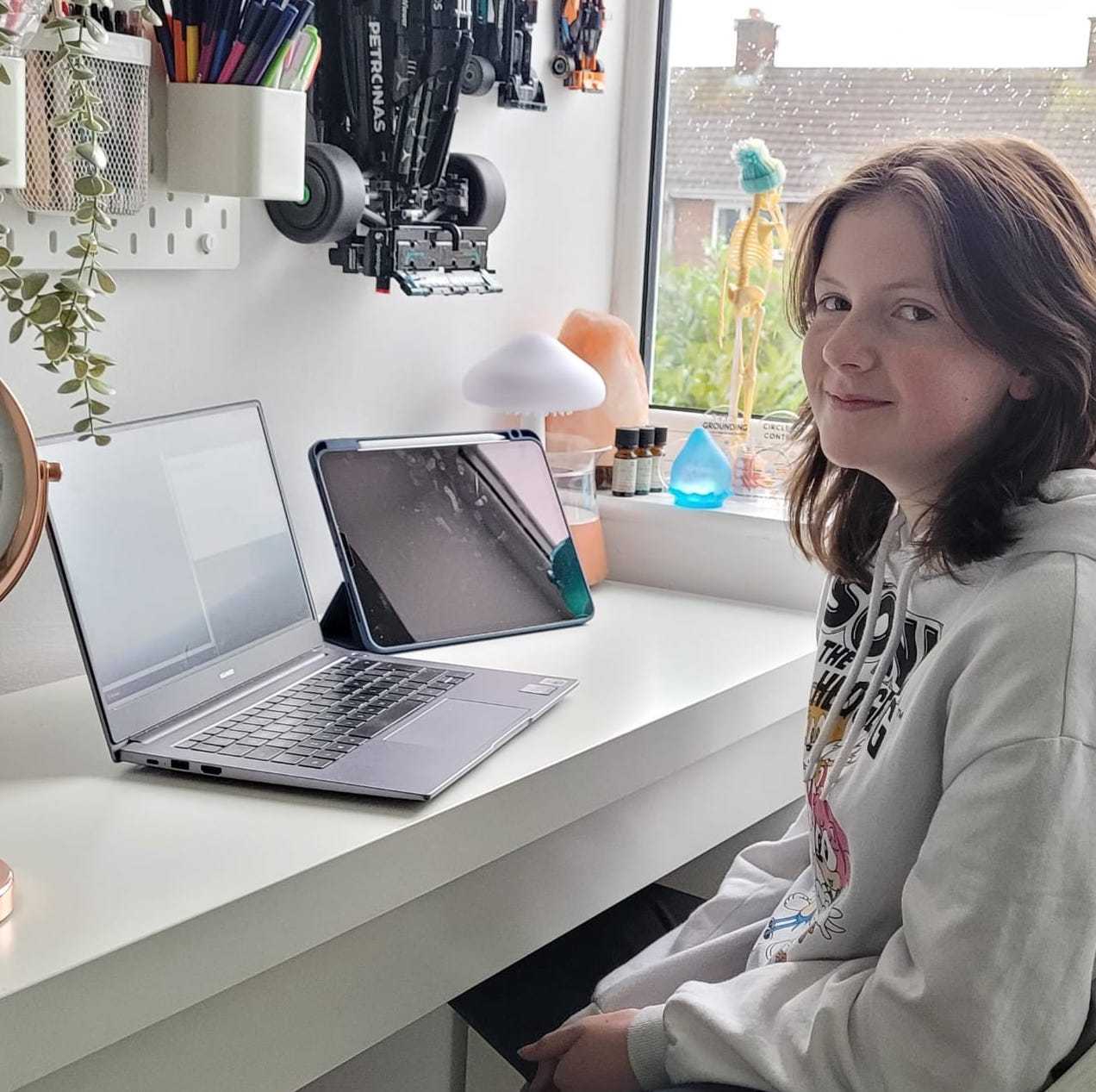 Student with laptop
